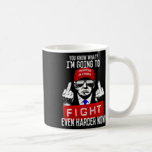 Donald Trump Middle Finger Flipping Off Pro Republ Coffee Mug