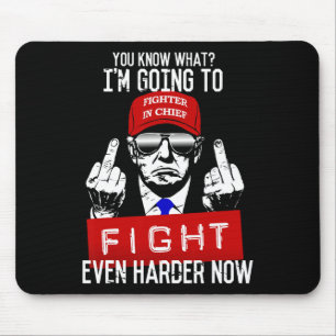 Donald Trump Middle Finger Flipping Off Pro Republ Mouse Mat
