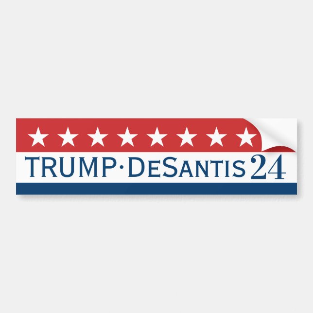 Donald Trump Mike Pence Stars 2024 Bumper Sticker (Front)