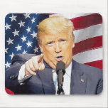 Donald Trump Mouse Mat<br><div class="desc">Portrait of Donald Trump,  which can be placed on various items</div>