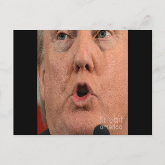 Donald Trump Mouth Postcard (Front)