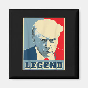 Donald Trump Mug Shot 2024 President Legend Never  Magnet