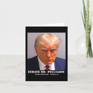 Donald Trump Mug Shot Card