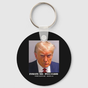 Donald Trump Mug Shot Key Ring