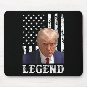 Donald Trump Mug Shot President Legend American Fl Mouse Mat