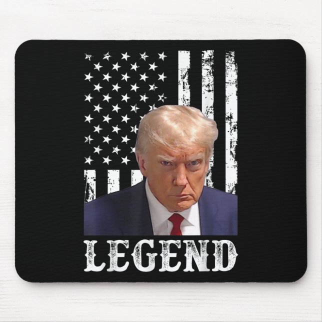 Donald Trump Mug Shot President Legend American Fl Mouse Mat (Front)