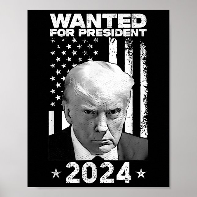 Donald Trump Mug Shot Wanted For U.s. President 20 Poster (Front)