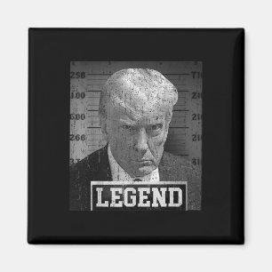 Donald Trump Mugshot 2024 Not Guilty Supporter Magnet