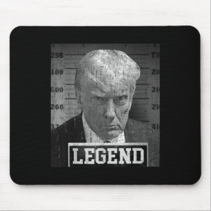 Donald Trump Mugshot 2024 Not Guilty Supporter  Mouse Mat