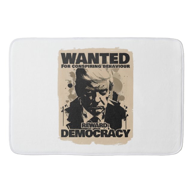 Donald Trump Mugshot Wanted Poster - Georgia Count Bath Mat (Front)