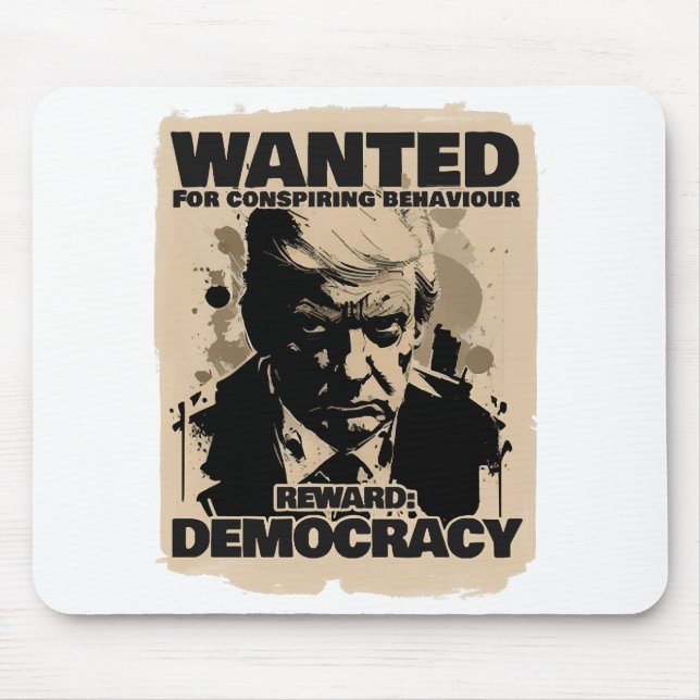 Donald Trump Mugshot Wanted Poster - Georgia Count Mouse Mat (Front)