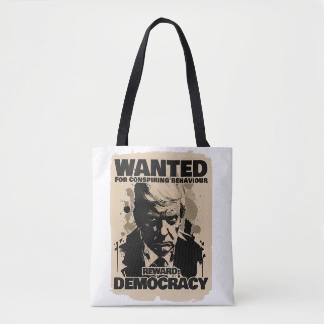 Donald Trump Mugshot Wanted Poster - Georgia Count Tote Bag (Front)
