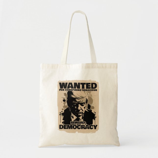 Donald Trump Mugshot Wanted Poster - Georgia Count Tote Bag (Front)