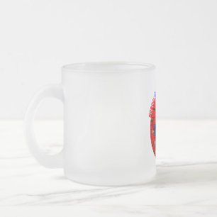 DONALD TRUMP- NOBODY BUILDS WALLS LIKE I DO FROSTED GLASS COFFEE MUG