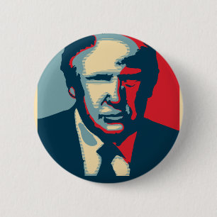 donald trump nope 6 cm round badge