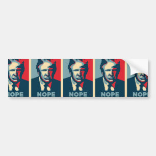 donald trump nope bumper sticker