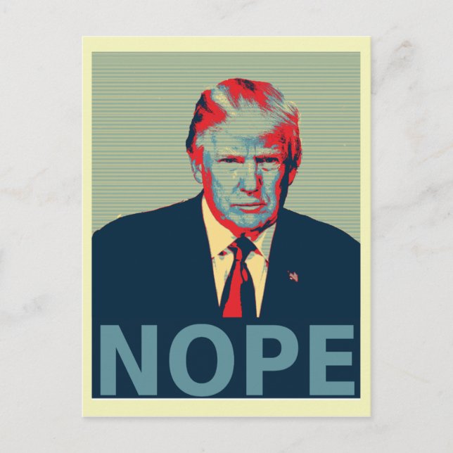 Donald Trump Nope Election Loser Postcard (Front)