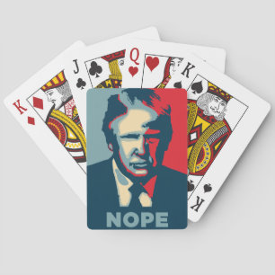 donald trump nope playing cards