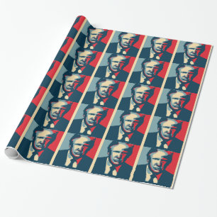 donald trump nope wrapping paper