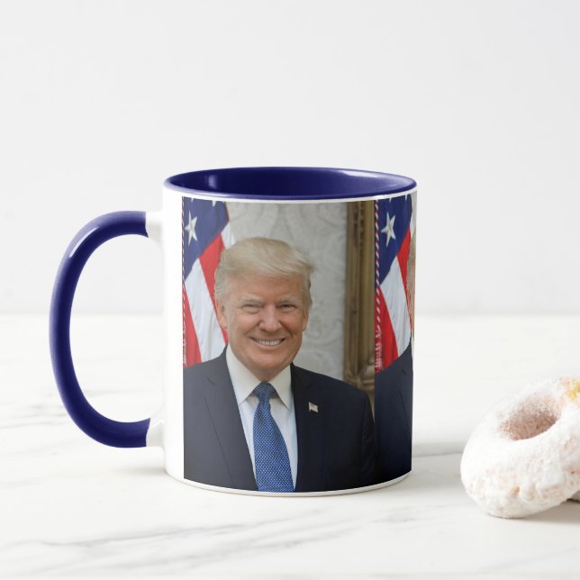 Donald Trump official portrait Mug (With Donut)