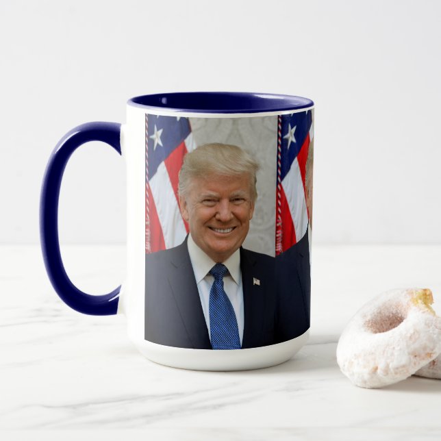 Donald Trump official portrait Mug (With Donut)