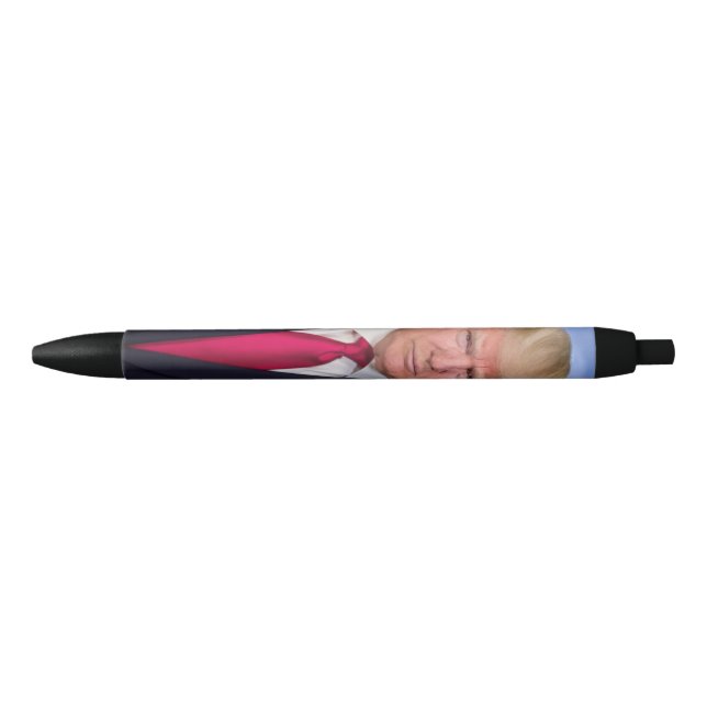 Donald Trump Official Presidential Portrait Black Ink Pen (Front)