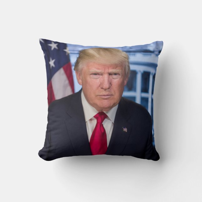 Donald Trump Official Presidential Portrait Cushion (Front)