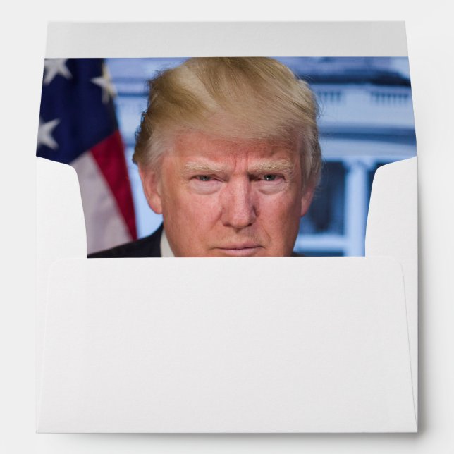 Donald Trump Official Presidential Portrait Envelope (Back (Bottom))