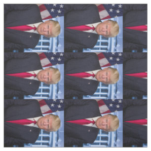Donald Trump Official Presidential Portrait Fabric