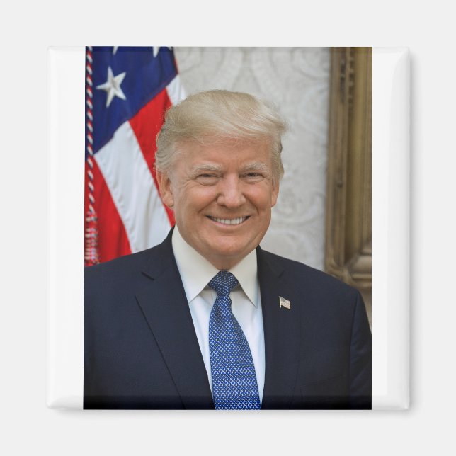 Donald Trump Official Presidential Portrait Magnet (Front)