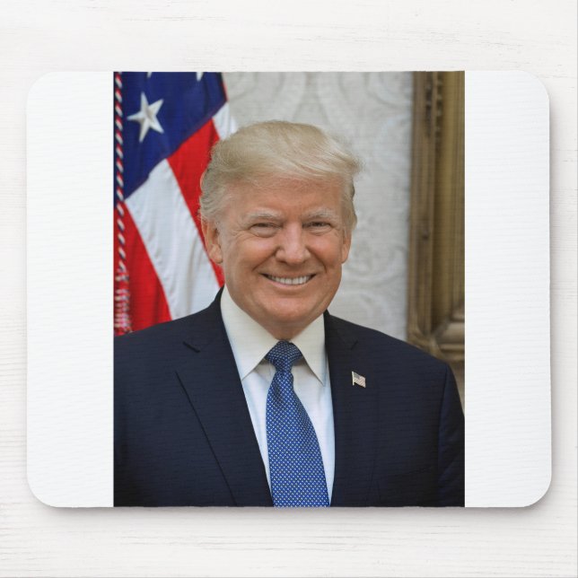 Donald Trump Official Presidential Portrait Mouse Mat (Front)