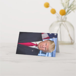 Donald Trump Official Presidential Portrait Place Card