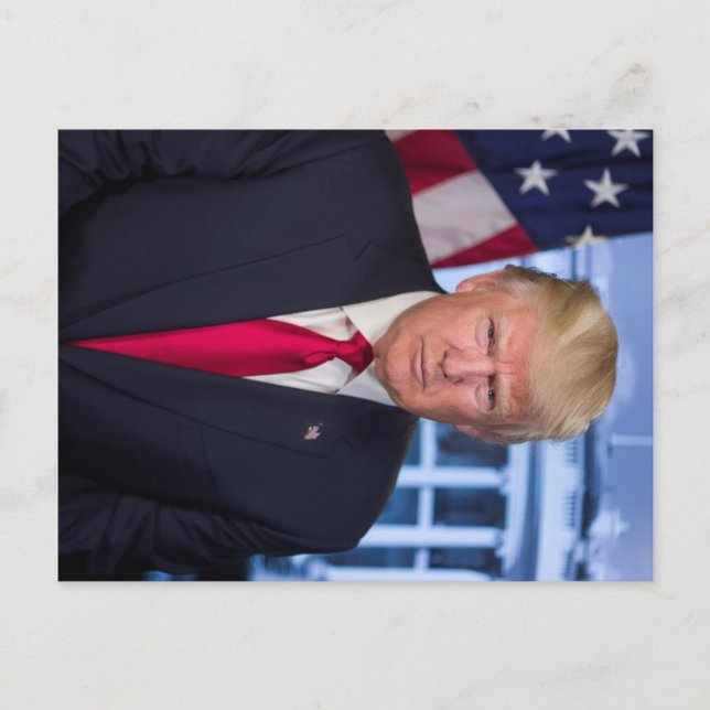 Donald Trump Official Presidential Portrait Postcard (Front)