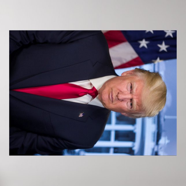 Donald Trump Official Presidential Portrait Poster (Front)