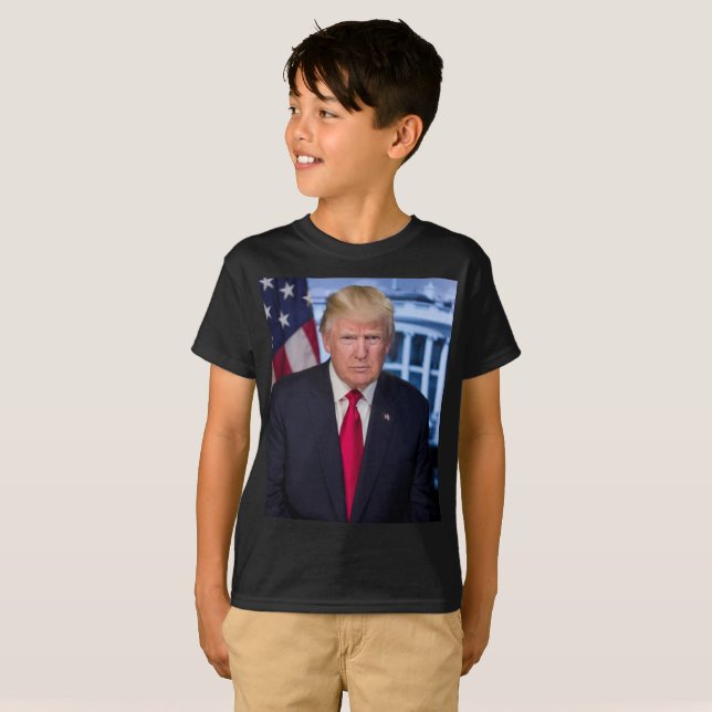 Donald Trump Official Presidential Portrait T-Shirt (Front Full)