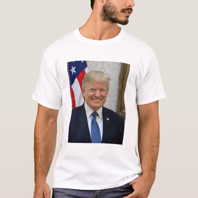 Donald Trump Official Presidential Portrait T-Shirt (Front)