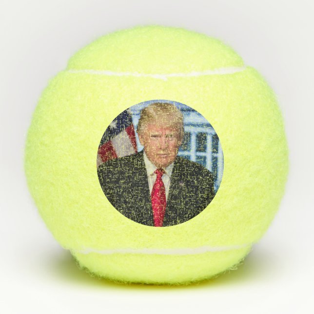 Donald Trump Official Presidential Portrait Tennis Balls (Front)