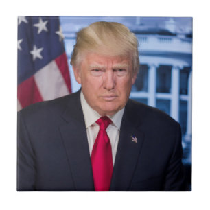 Donald Trump Official Presidential Portrait Tile