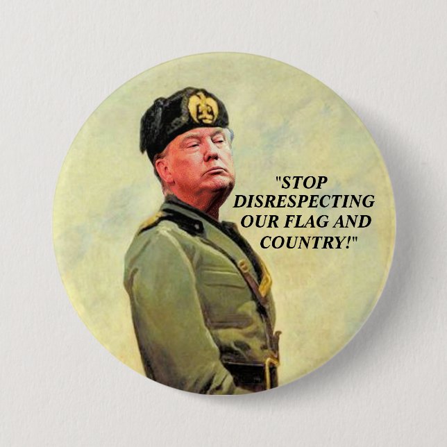 Donald Trump: Our Little Dictator 7.5 Cm Round Badge (Front)