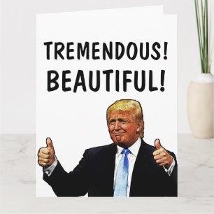 DONALD TRUMP OVERSIZED HAPPY BIRTHDAY CARDS