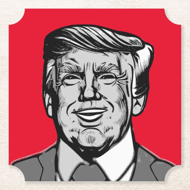DONALD TRUMP  PAPER COASTER (Front)
