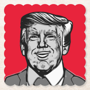 DONALD TRUMP PAPER COASTER