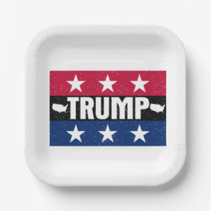 Donald Trump Paper Plate