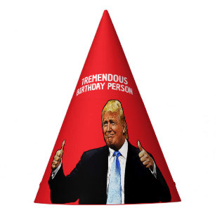 DONALD TRUMP PARTY HAT FOR HIM HER