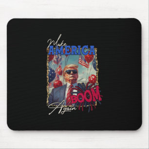Donald Trump Patriotic Firework Make 4th Of July B Mouse Mat