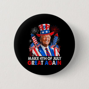 Donald Trump Patriotic Firework Make 4th Of July G 6 Cm Round Badge
