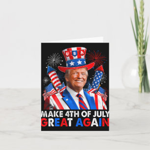 Donald Trump Patriotic Firework Make 4th Of July G Card