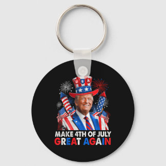 Donald Trump Patriotic Firework Make 4th Of July G Key Ring