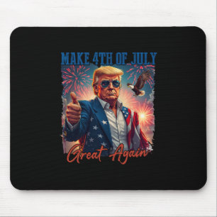 Donald Trump Patriotic Firework Make 4th Of July G Mouse Mat