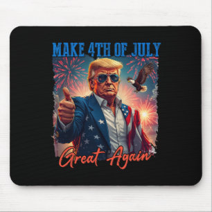 Donald Trump Patriotic Firework Make 4th Of July G Mouse Mat